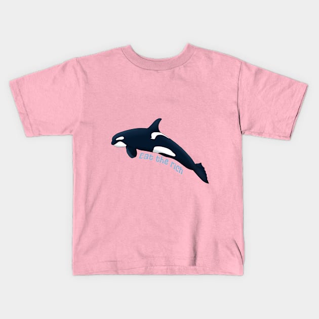 Orcas Kids T-Shirt by Johadesigns